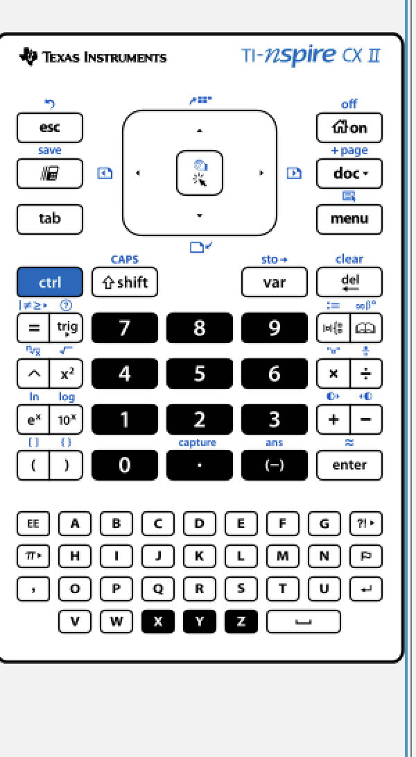 On-screen keypad in Student Software